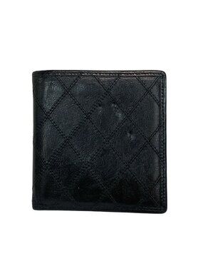 Chanel Bifold Wallet Bicolor Black Lambskin